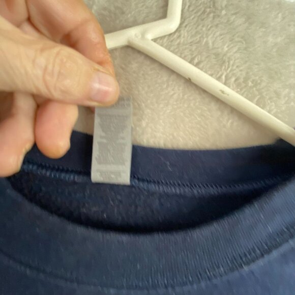 Chicago Bears Mens Sweatshirt Large Navy Blue Gildan Crewneck - Picture 9 of 10